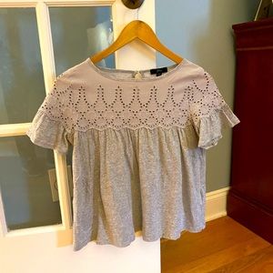 J Crew eyelet swing tee. Great condition.
